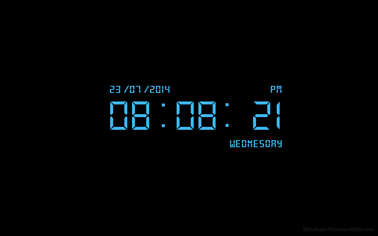 analog clock screensaver for windows 10